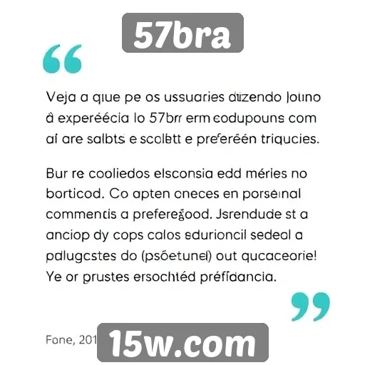 Feedback dos usuários sobre a experiência no 57bra